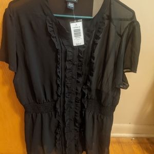 Torrid sheer blouse.